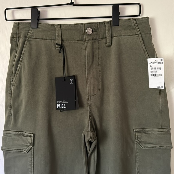 PAIGE - Carly Cargo Pants - Size 27- Green - Picture 6 of 6
